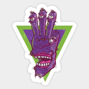 THREE FINGER MONSTER TASTY TREATS DESIGN T-shirt STICKERS CASES MUGS WALL ART NOTEBOOKS PILLOWS TOTES TAPESTRIES PINS MAGNETS MASKS T-Shirt Sticker